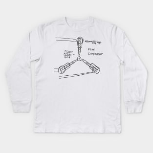 Back To The Future Flux Capacitor Kids Long Sleeve T-Shirt